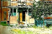 Carl Larsson verandan oil painting on canvas